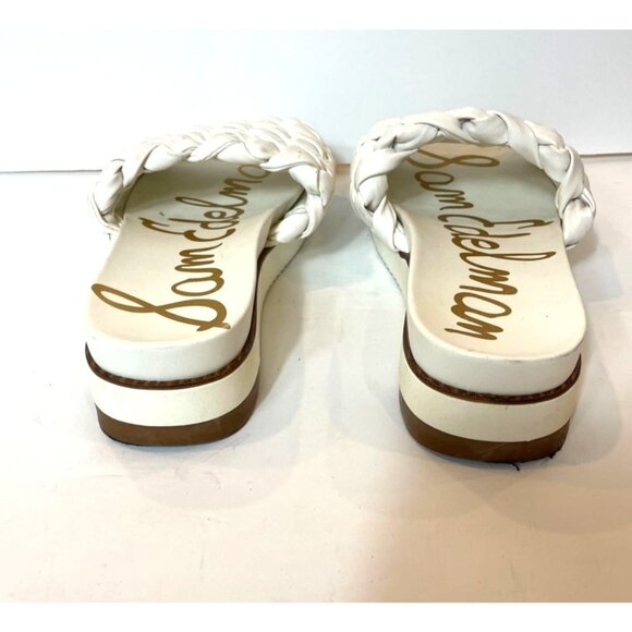 Sam Edelman Ainslie Braided White Slide Sandals Platform Size 8 Stylish & Comfor - Picture 8 of 12